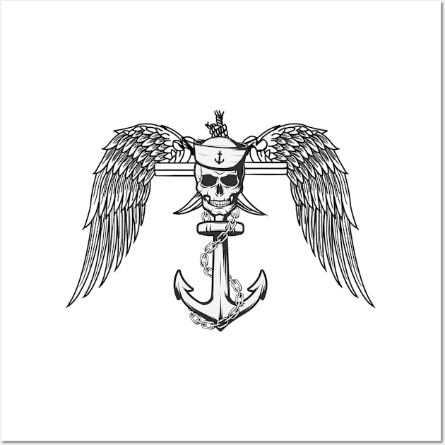 boat captain anchor Wall Art by Aekasit weawdee